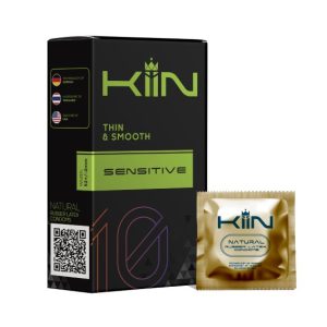 Bao cao su KIIN SENSITIVE – Mỏng và trơn (hộp 10 chiếc)